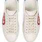 White GG Ace Leather Sneakers Gucci