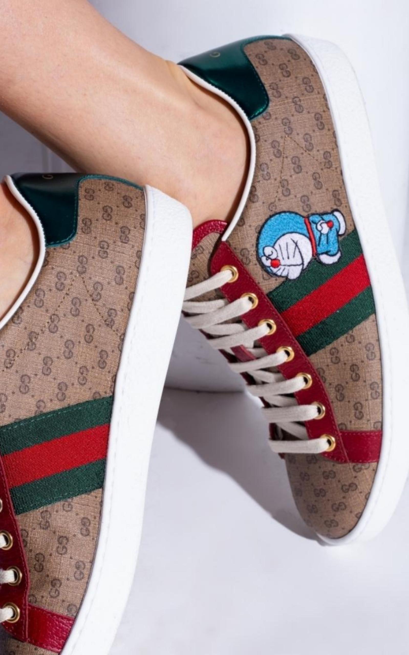 x Doraemon Ace Sneakers Gucci