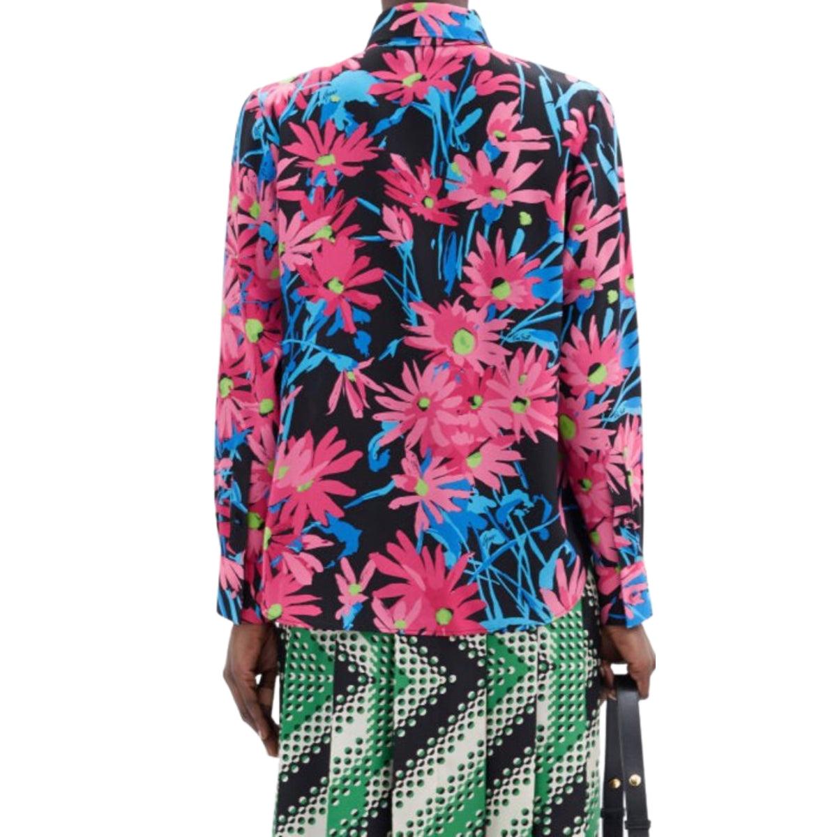 x Ken Scott Floral Print Silk Shirt Gucci