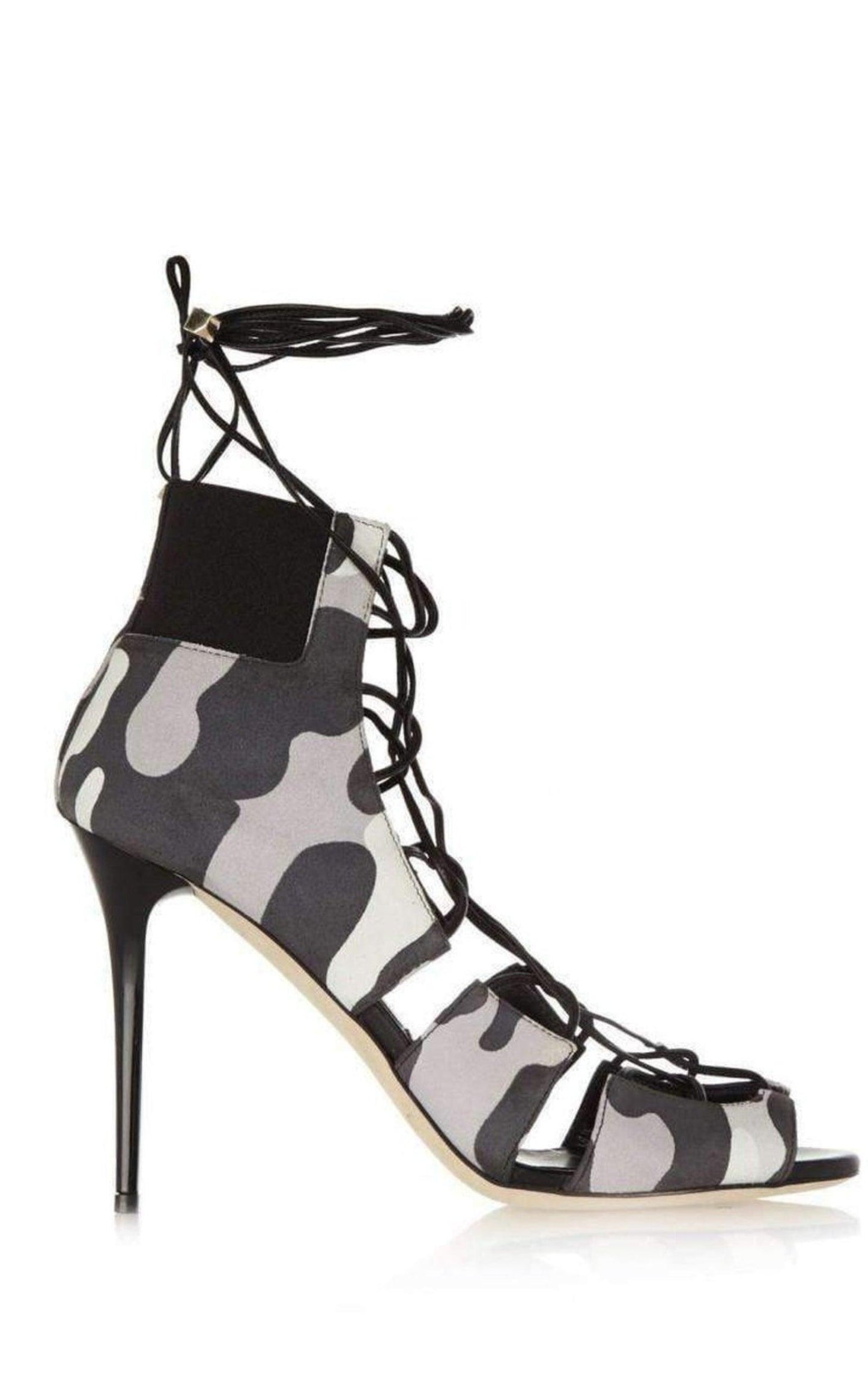 Myrtle 100 Camouflage Print Nubuck Sandals Jimmy Choo