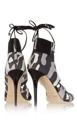 Myrtle 100 Camouflage Print Nubuck Sandals Jimmy Choo