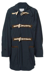 Kolor Blue Oversized Duffle Coat Kolor