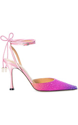 Crystal-embellished Ombre Satin Pumps MACH & MACH