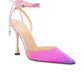 MACH & MACH Crystal Embellished Sandals in Ombre Satin