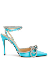 Crystal-embellished Satin Pumps MACH & MACH