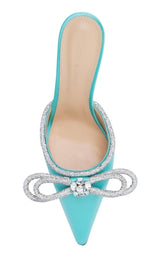 Double Bow Satin Mules MACH & MACH