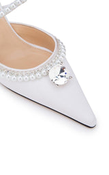 White Diamond & Pearl 65 Heels MACH & MACH