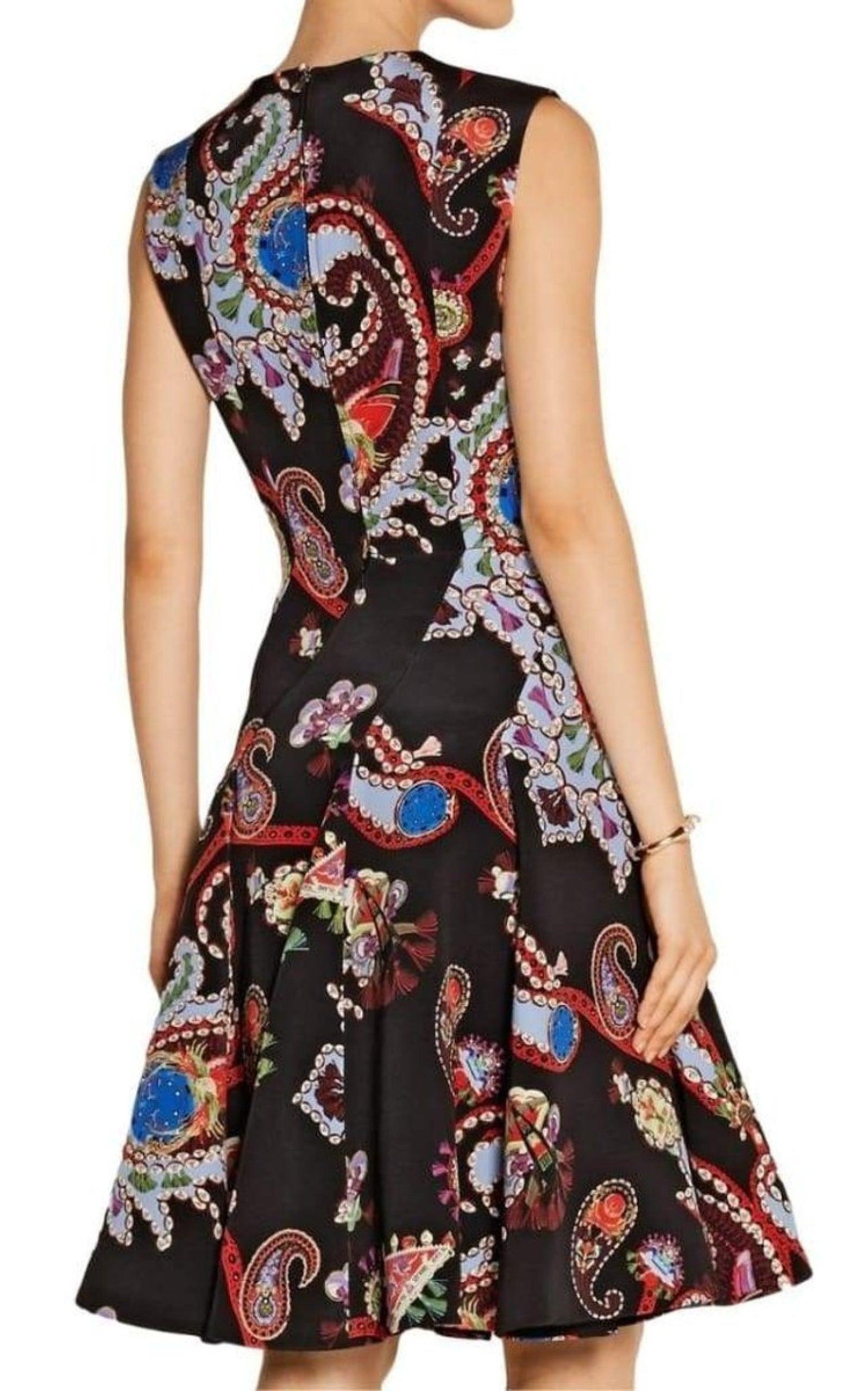 Masson Printed Silk-Satin Dress Mary Katrantzou