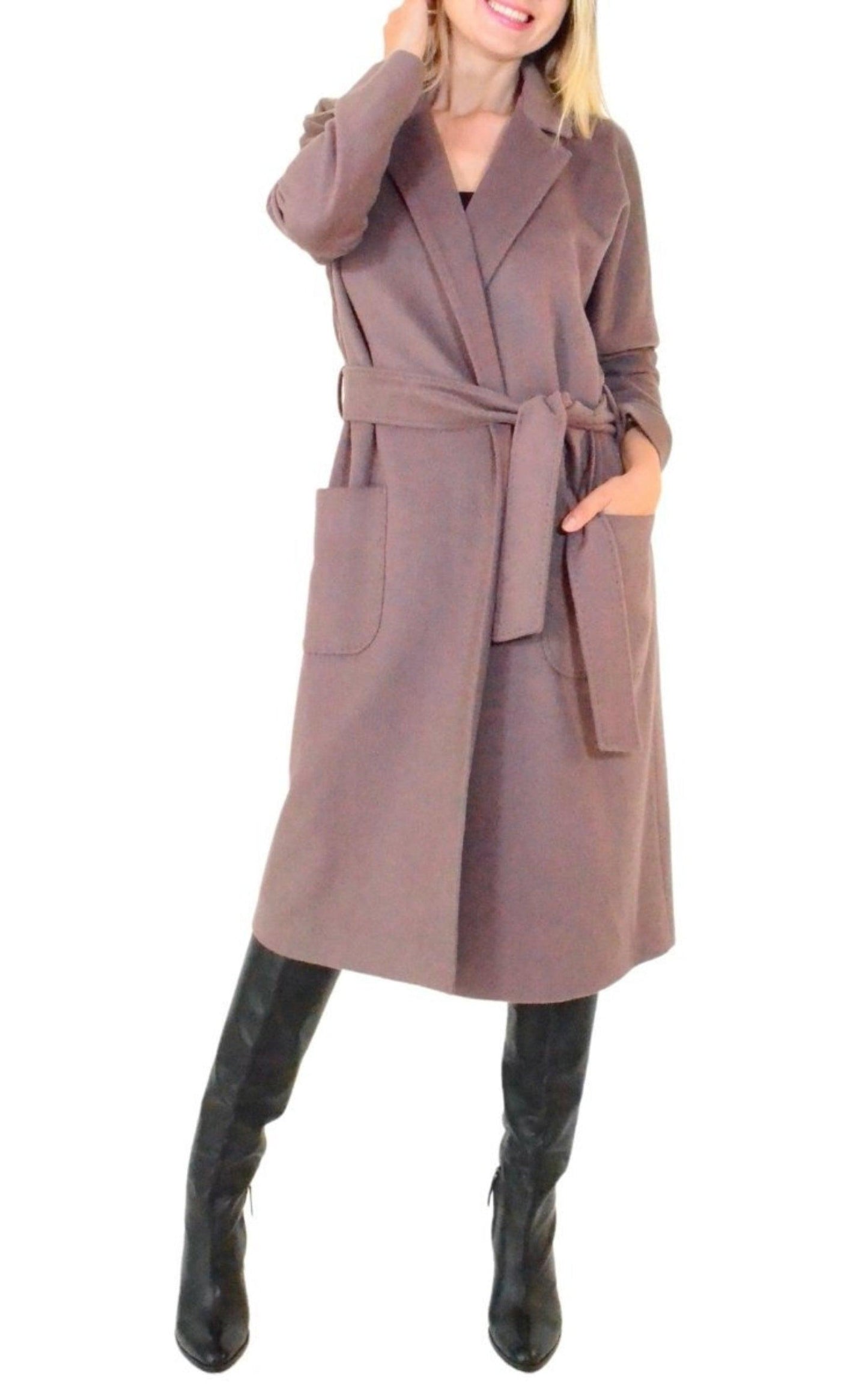 Classic Wool Blend Trench Coat Miss Lilium