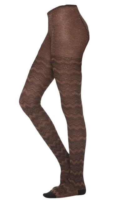 Metallic Shimmer Zigzag Tights Missoni