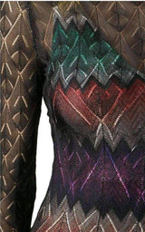 Zig Zag Crochet Sheer Dress Missoni