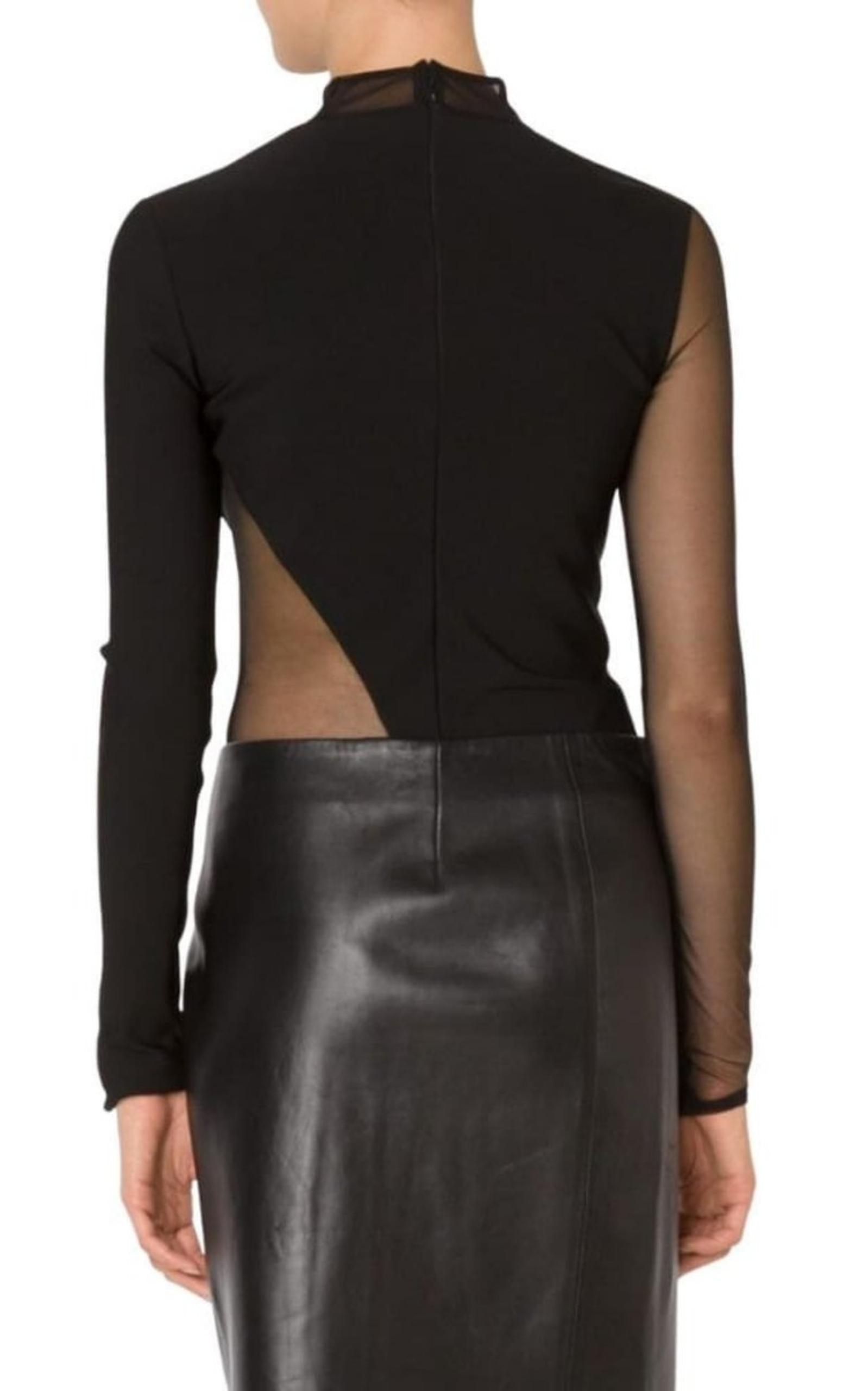 Sheer Panel Bodysuit Mugler