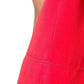 Red Open Back Sleeveless Silk Jumpsuit Nina Ricci