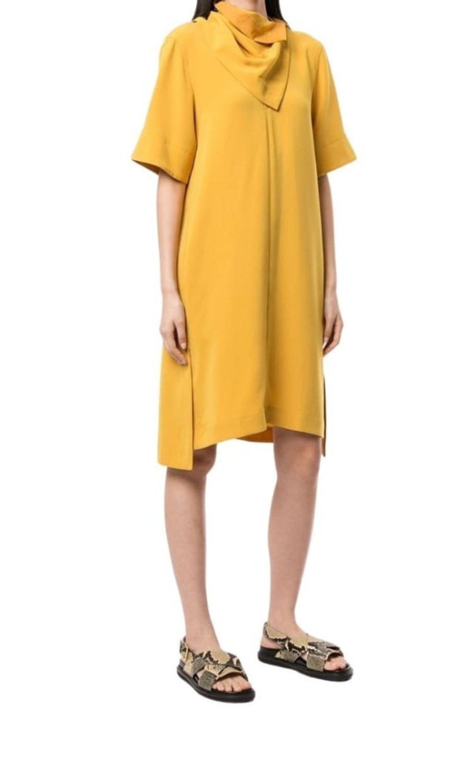 Scarf Neck Crepe Dress Phillip Lim