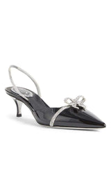 Fiocchina Patent Leather Slingback Pumps Rene Caovilla