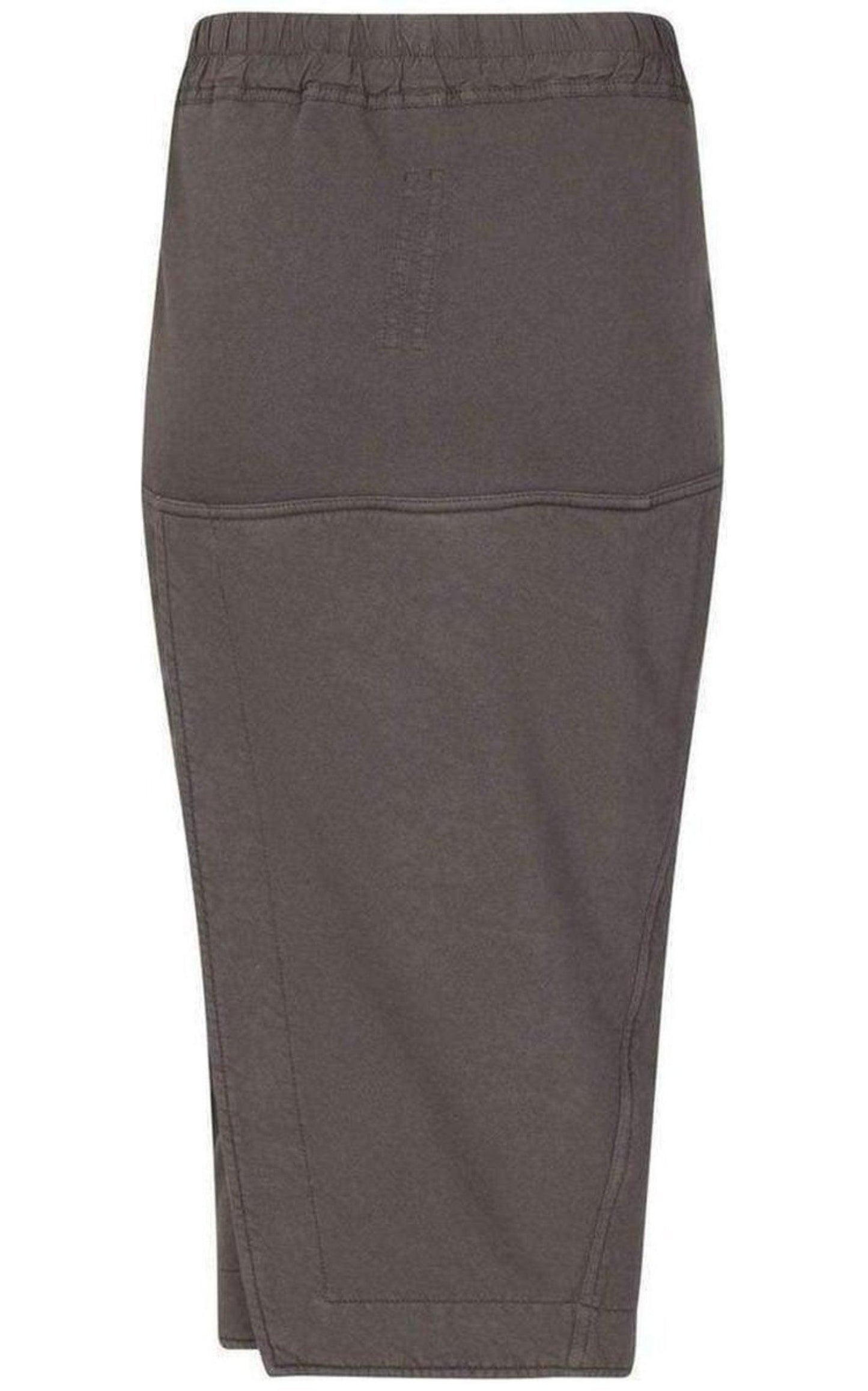 Cotton Pillar Grey Skirt Rick Owens