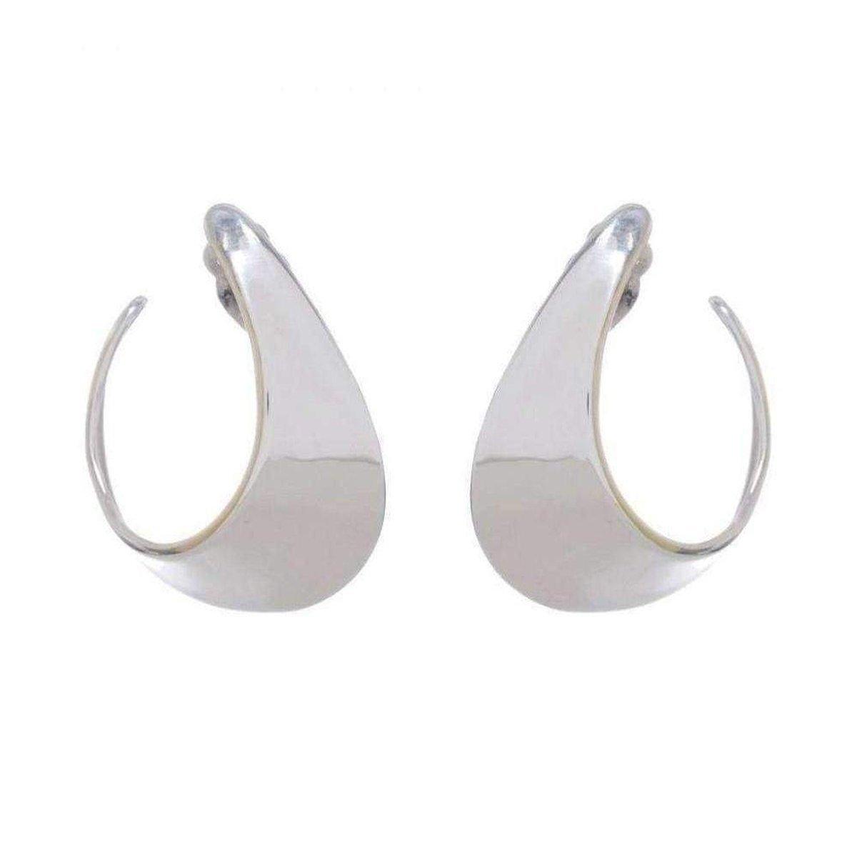 Robert Lee Morris Silver Crescent Clip Hoop Earrings Robert Lee Morris