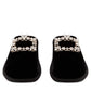 Roger Vivier Hotel Vivier Crystal-buckle Velvet Slippers