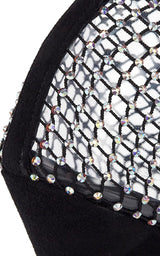 Koller Rhinestone Mesh Boots Saint Laurent