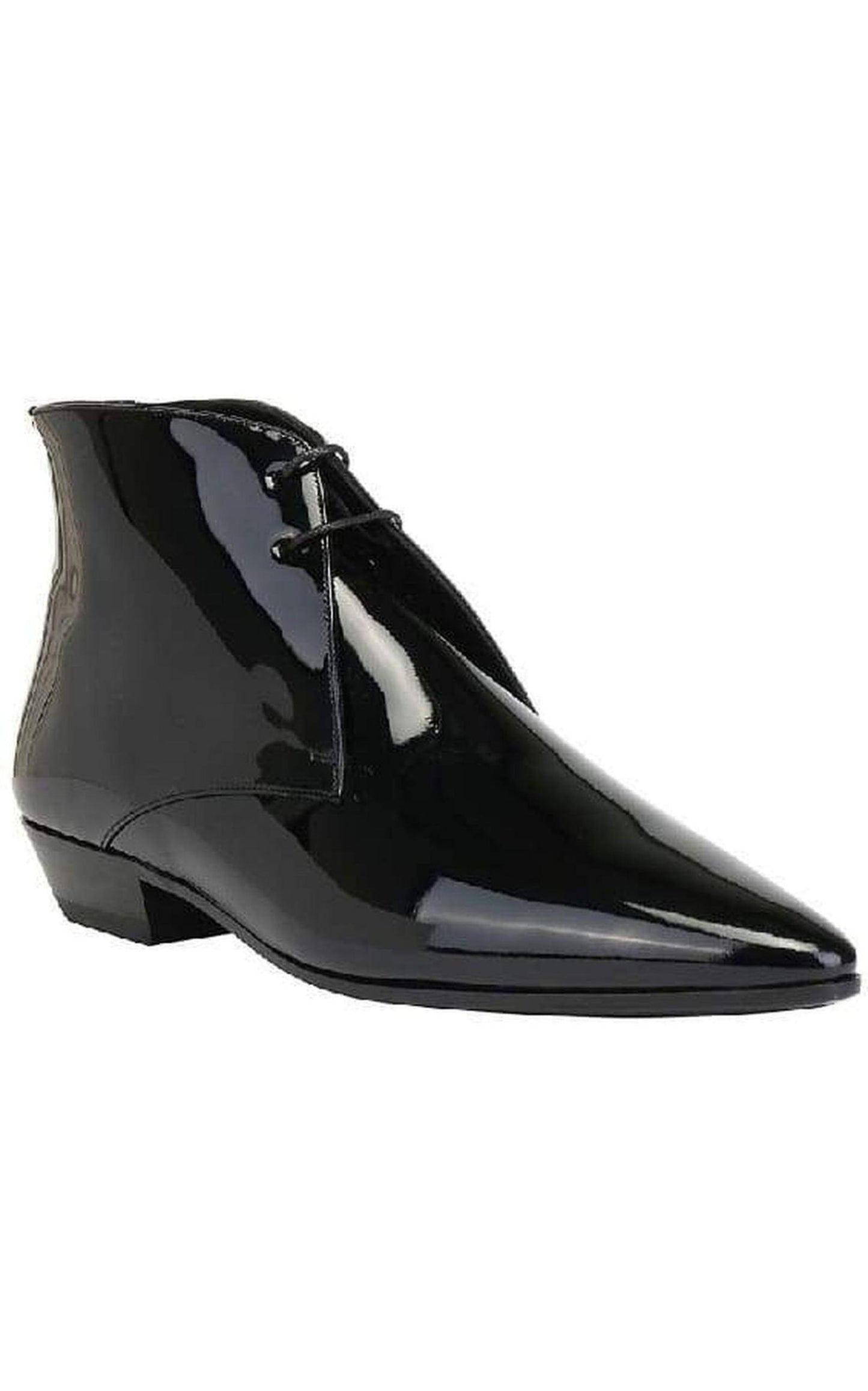 Pathen Leather Ankle Boots Saint Laurent