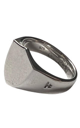 Shield Polished Silver Ring Tom Wood