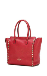 Rockstud Rolling Trapeze Tote Bag Valentino