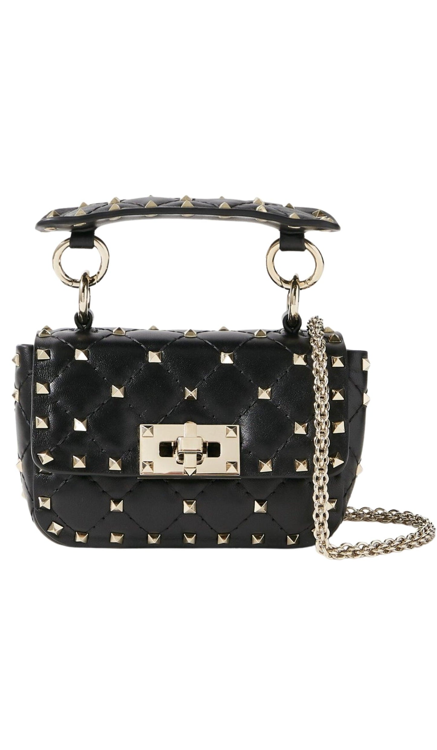 Rockstud Spike Mini Leather Shoulder Bag Valentino