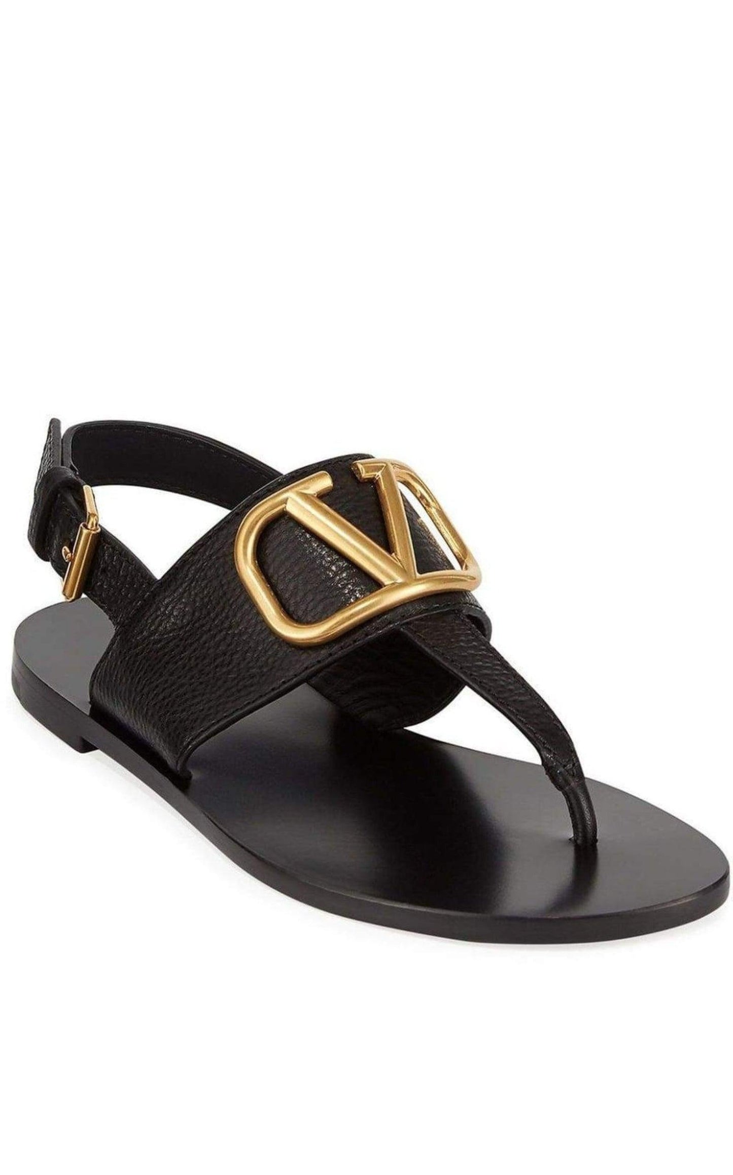 V-LOGO Leather Thong Sandal Valentino