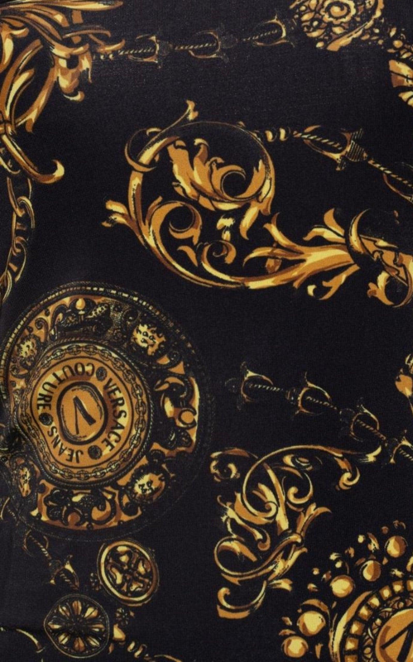 Versace Jeans Couture Baroque print Midi Dress