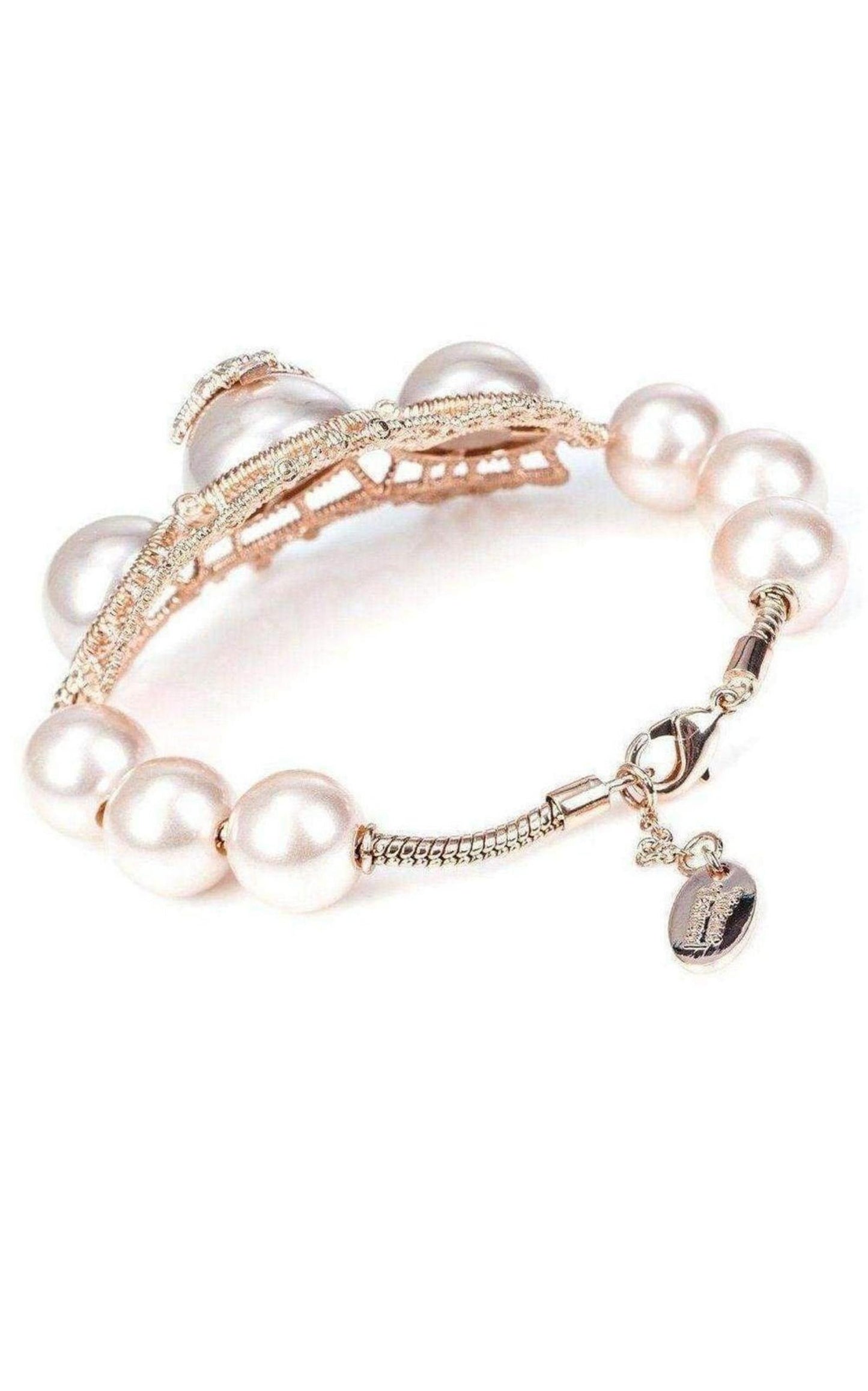 Isolde Large Pearl Pink Gold Bracelet Vivienne Westwood