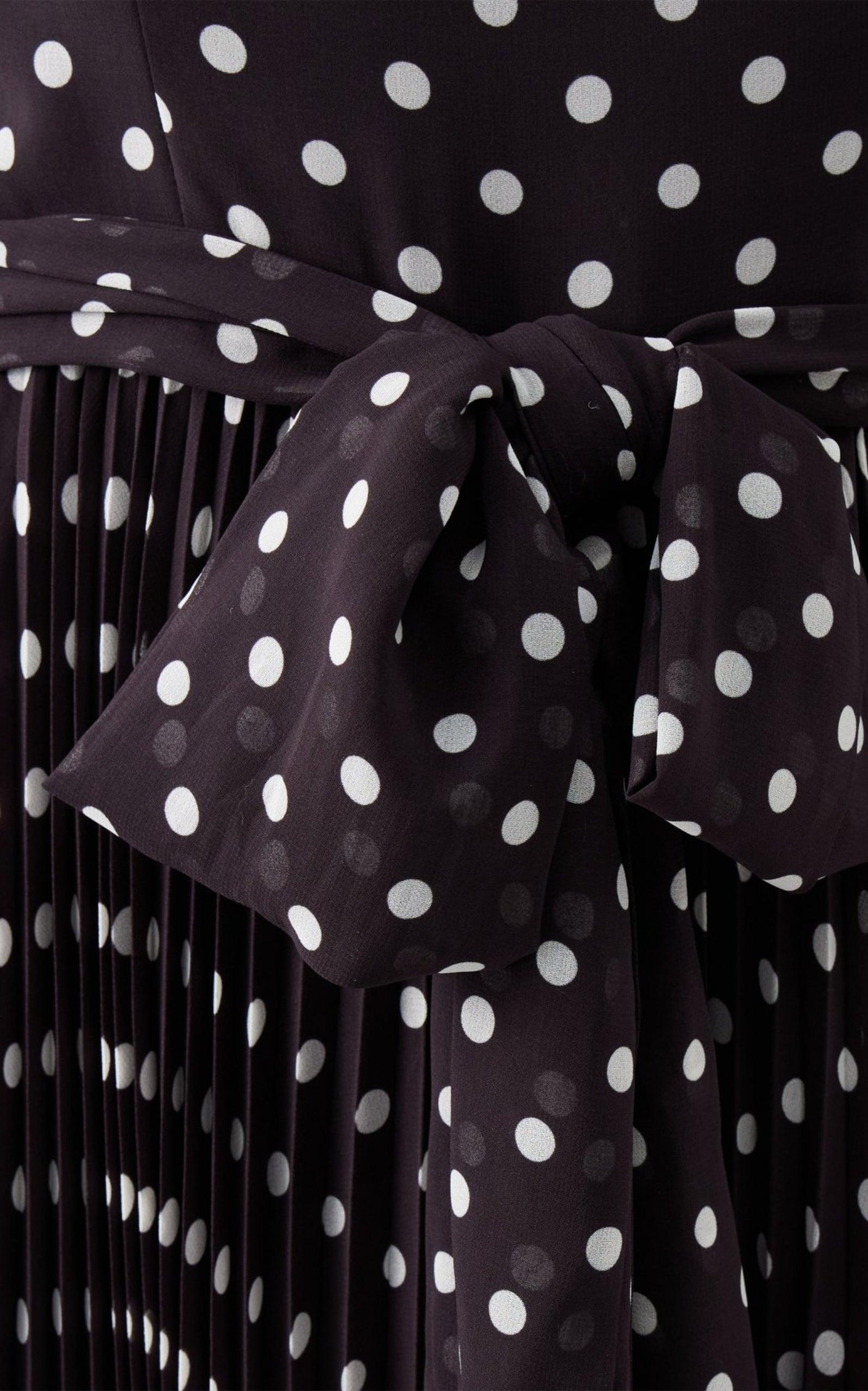 Polka Dot-print Pleated Dress Zimmermann